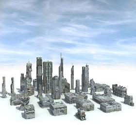 Sci-Fi City 31 HD Buildings